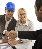 meeting with designer and builder